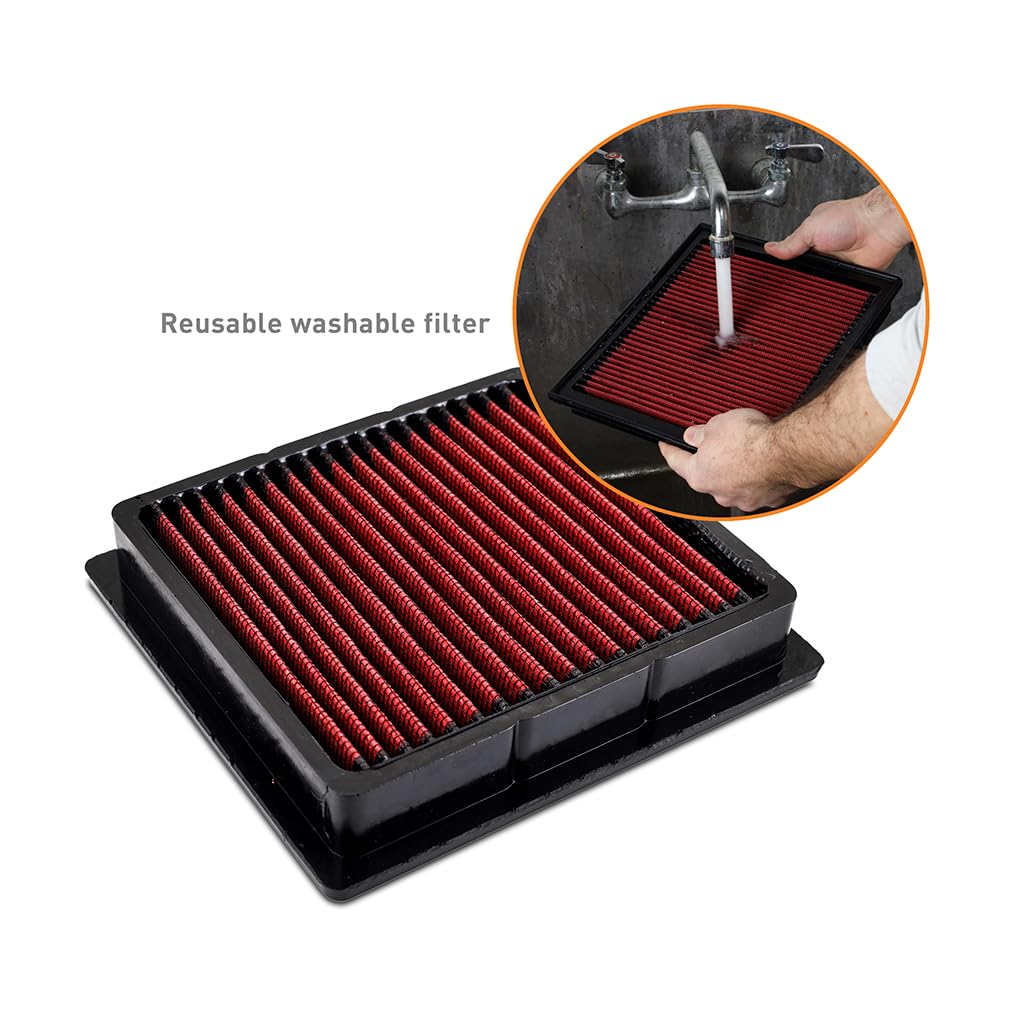 Mishimoto Drop-In Reusable Air Filter, Compatible with Nissan 350Z/370Z 2007-2020