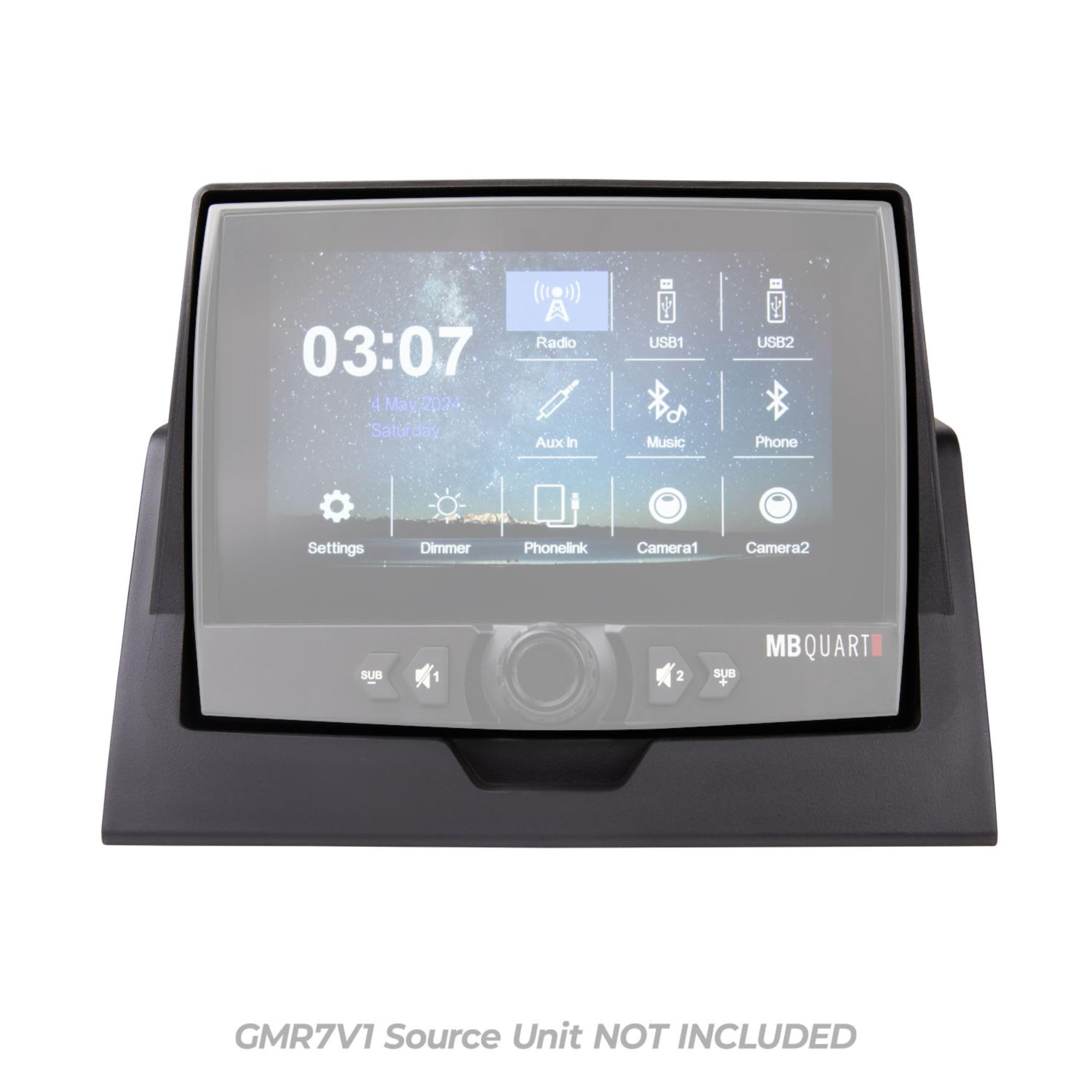 Polaris Ranger 1000/XP MB Quart Dash Kit GMR7V1 - Easy Installation, High-Impact Panel, Wiring Harness, and Included 10 Inch Radio Antenna