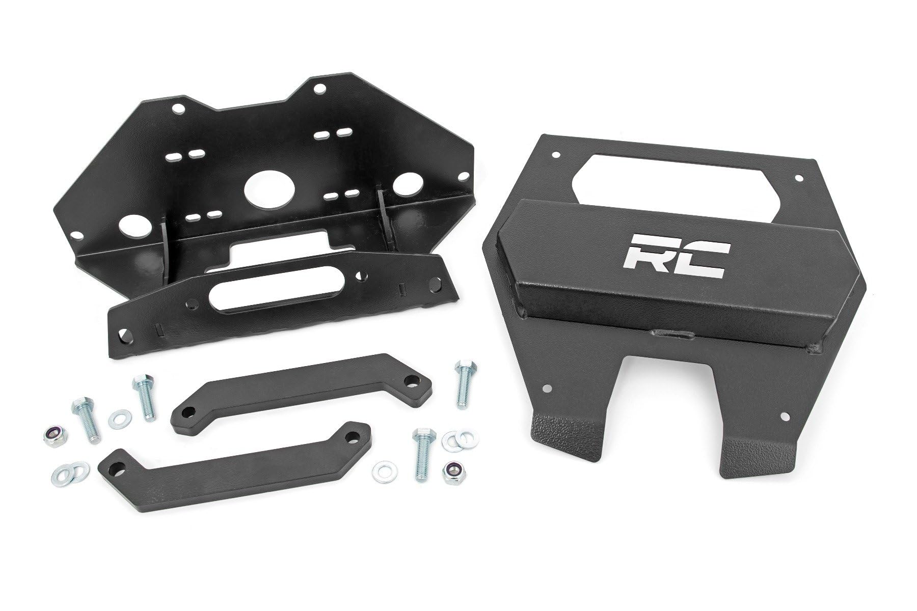 Winch Mount Rough Country for Polaris RZR PRO XP - Bolt-on Mounting Plate, Fits Most UTV Winches