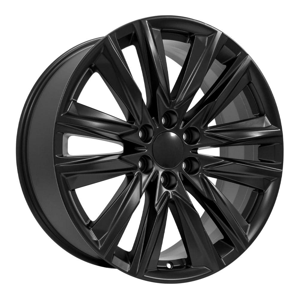 22 Inch OE Wheels CA91 Rim Fits Escalade Sport Style 6x139.7 22x9 Satin Black - Hollander 4869 (1)