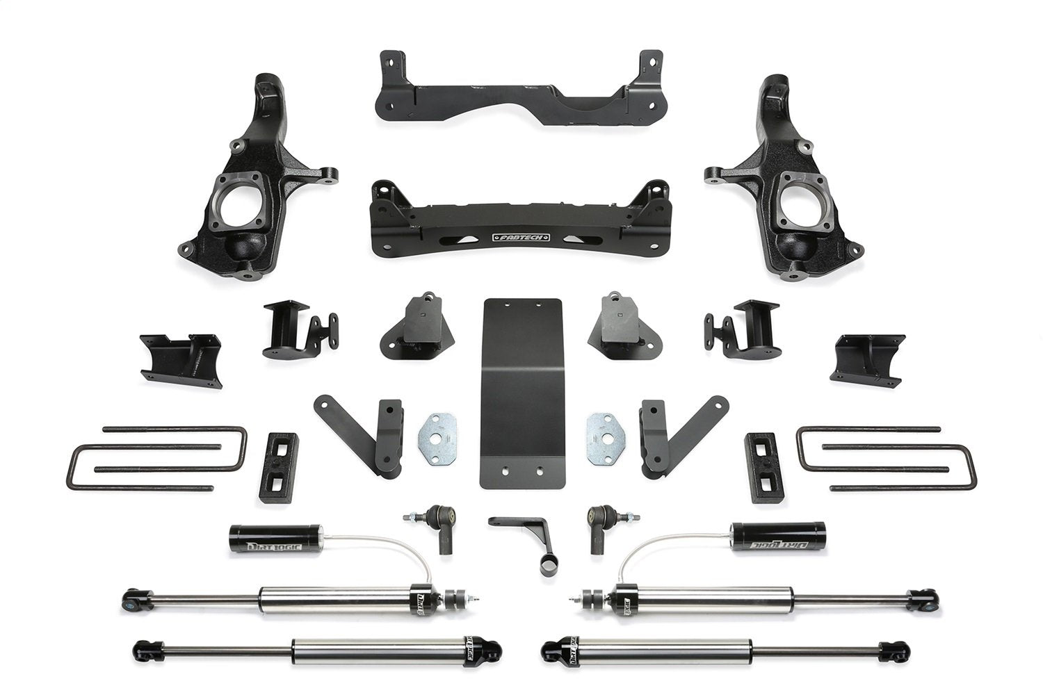 Fabtech K1124DL 4 in. Lift Crossmember System w/Dirt Logic 2.25 Resi Shocks