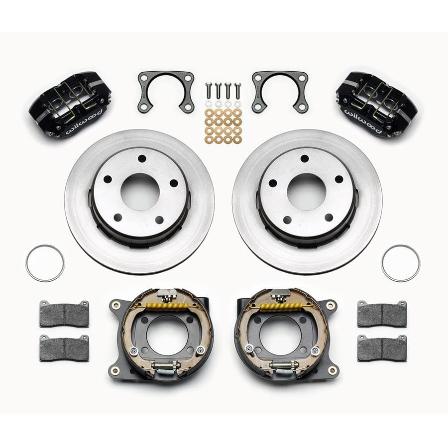 P/S DPL Park Brake Kit, Drilled, Red
