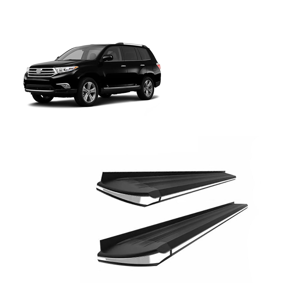 Exceed Black Horse Running Boards Compatible with 2008-2013 Toyota Highlander-EX-TYHG