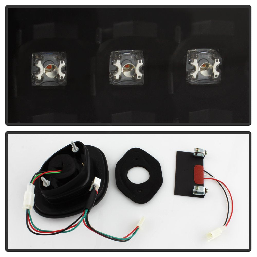 Lexus GS 300/400 98-05 Spyder 5084415 4pcs LED Tail Lights with Trunk Pcs - Black