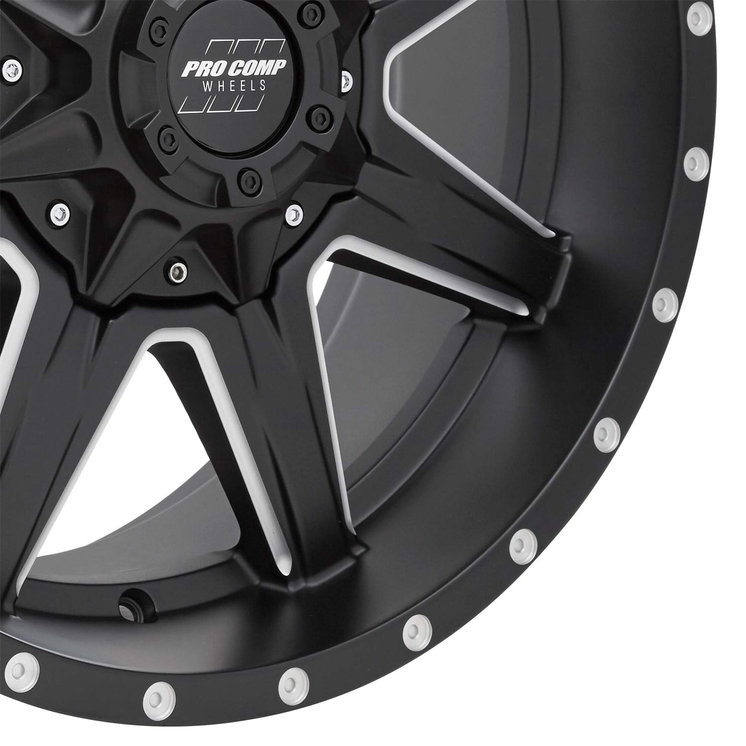 Quick 8 Pro Comp Black Wheel with Painted (20 x 9. inches /5 x 150 mm, 0 inches Offset)
