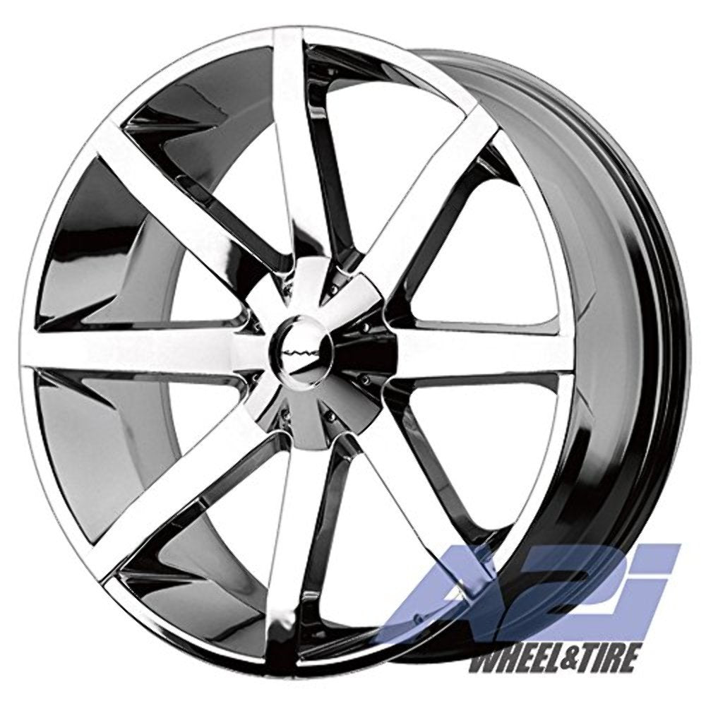 KMC Wheels Slide KM651 Chrome Plated Wheel with Chrome Finish (22.00x9.50"/0x0mm)