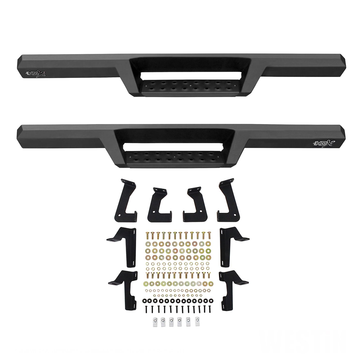 HDX Drop Nerf Bars Westin fits 2018-2025 Wrangler JL 2 Door Textured Black Pair