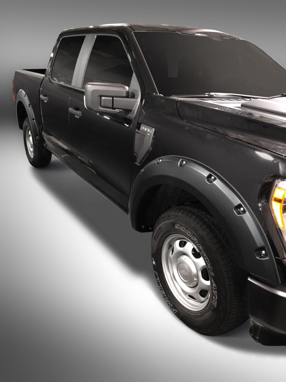 Fender Flares Husky Liners Pocket Style | Fits 2021-2026 Ford F-150 (Does NOT Fit Lightning or Raptor Models) | Front & Rear, 4-pcs. Black | 2802963