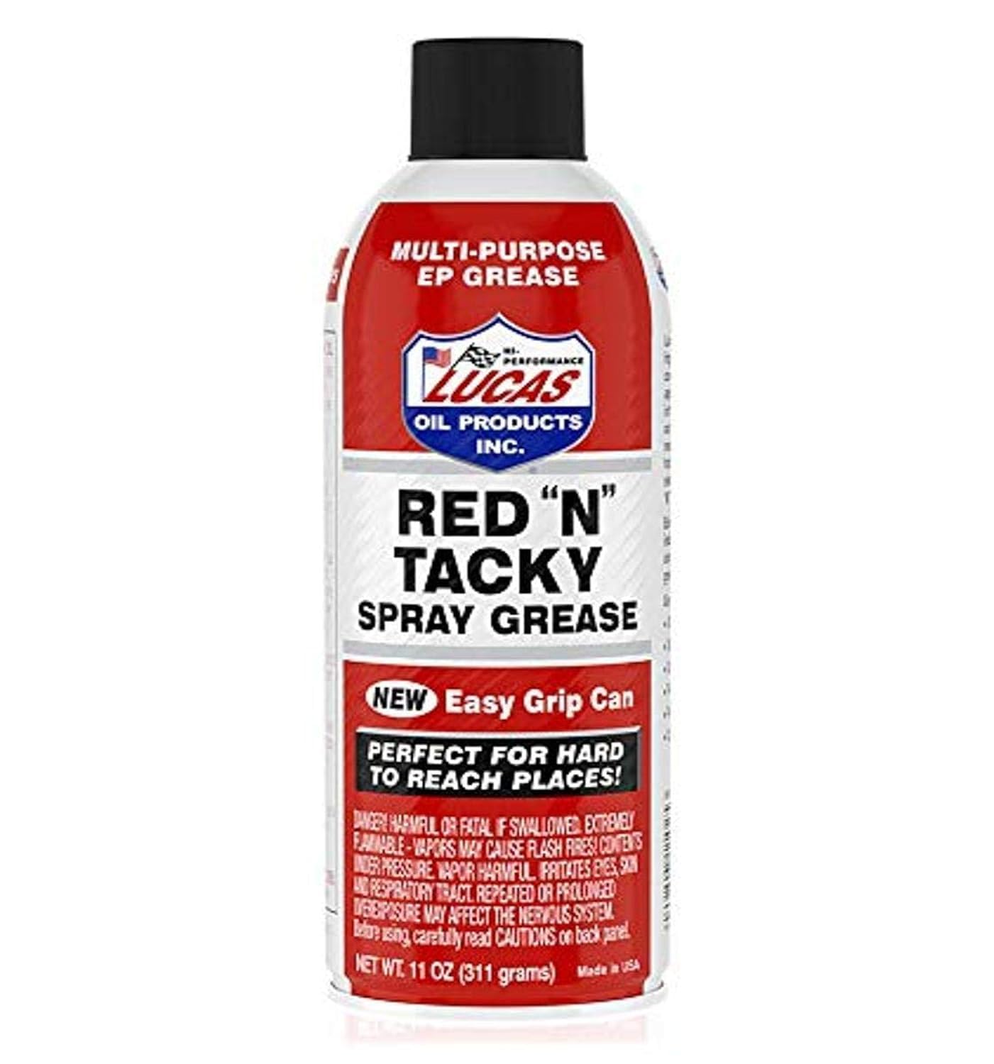 Lucas Oil 11025 Easy Grip Red "N" Tacky Aerosol Spray - 11 Ounce