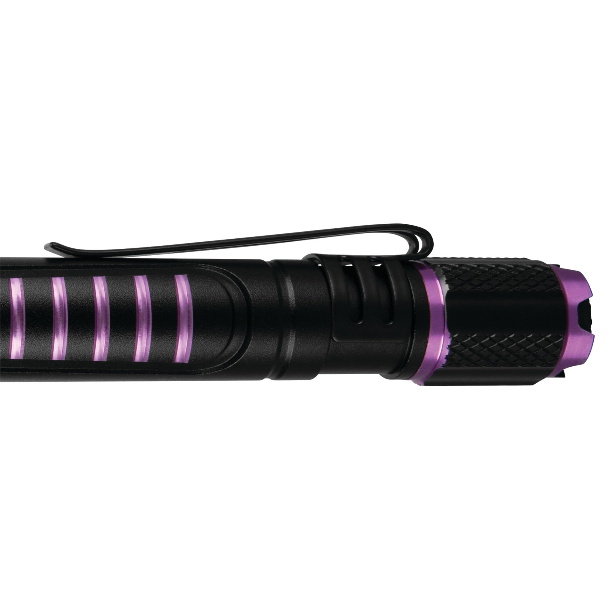 Firepoint-Max Performance Tool W2622 Rechargeable UV LED Flashlight, Anodized Aluminum Housing, Included USB-C Cable, ID Verification, Leak Detection, Water-Resistant, Purple