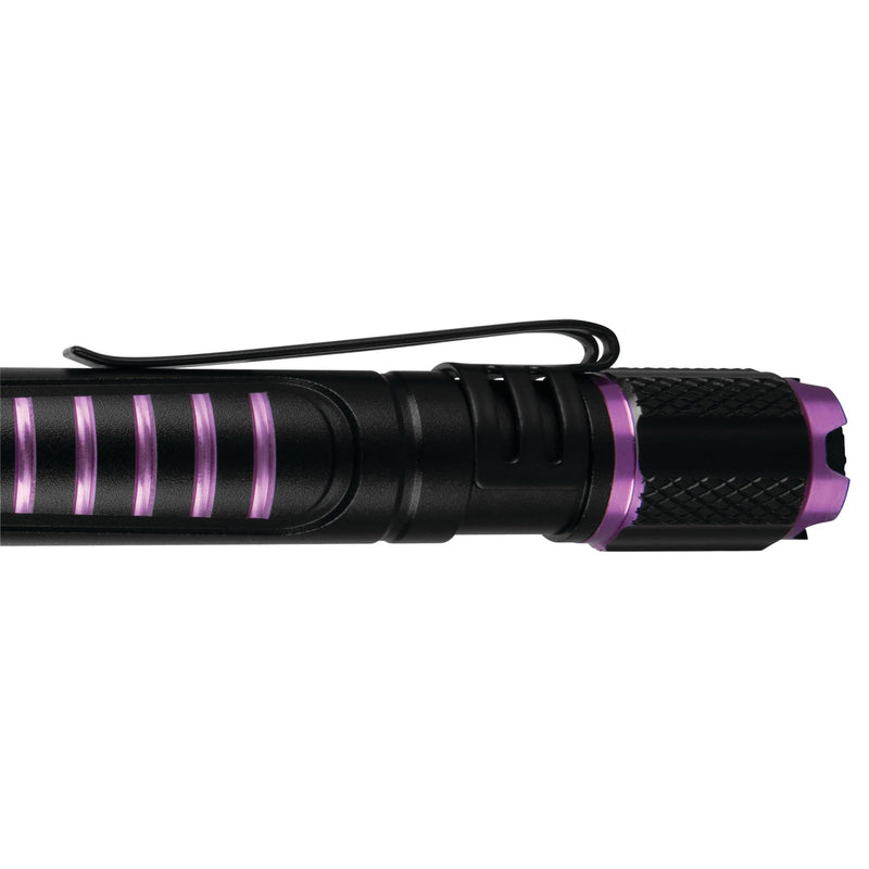 Firepoint-Max Performance Tool W2622 Rechargeable UV LED Flashlight, Anodized Aluminum Housing, Included USB-C Cable, ID Verification, Leak Detection, Water-Resistant, Purple