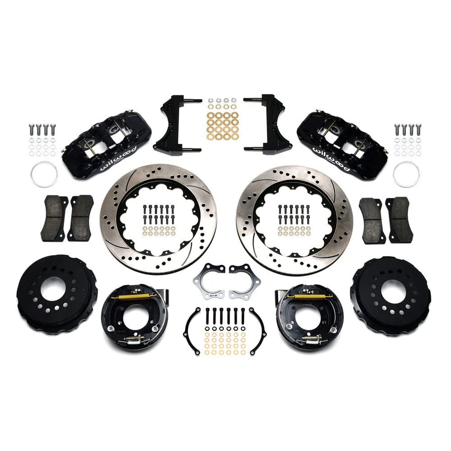 14.00" AERO4 Rear P-Brake Kit, Drilled