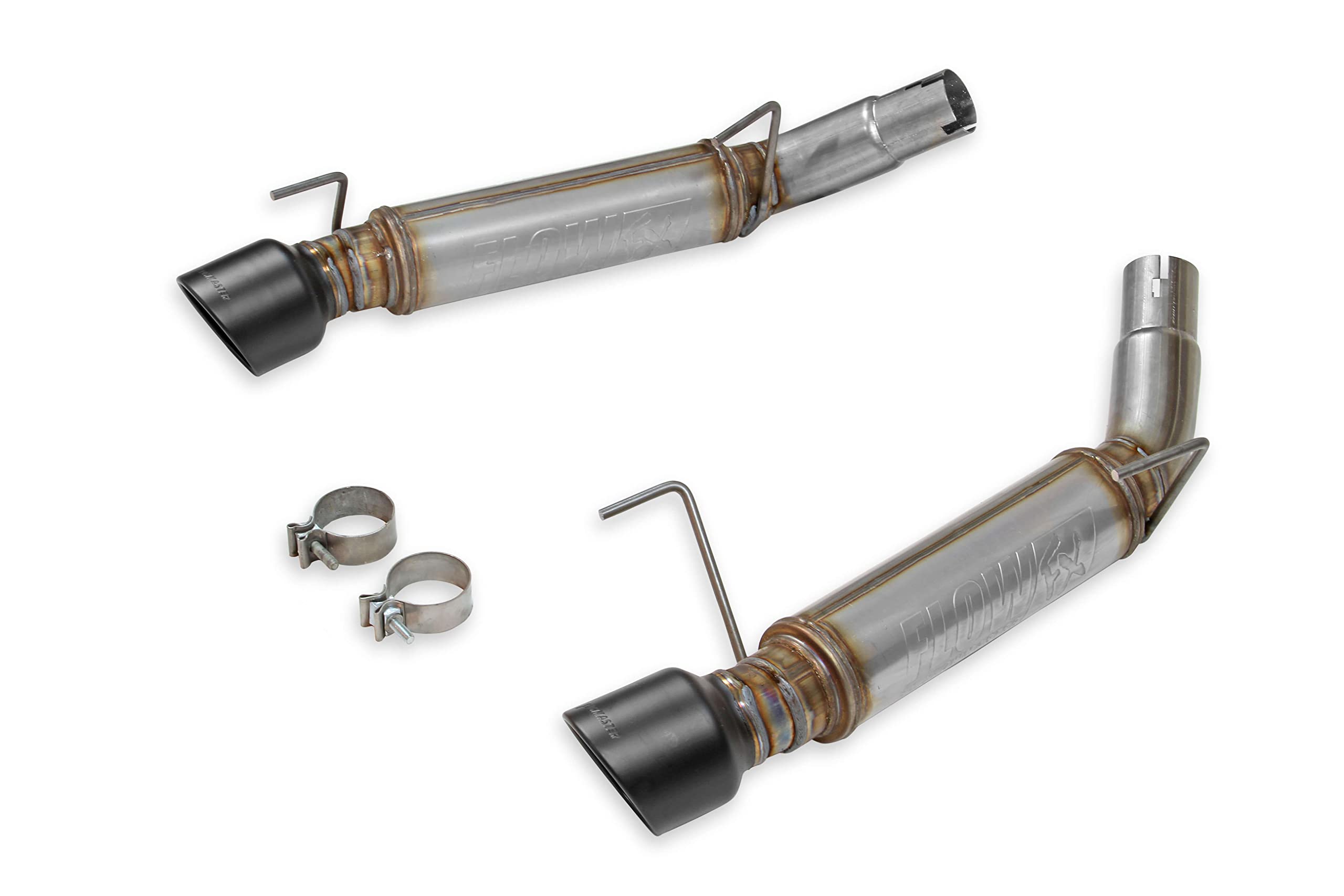 Flowmaster FlowFX 717827 Axle-Back Exhaust Kit 3 Inch Stainless Steel 4.5 Black Ceramic Tips Compatible with 2005-2010 Ford Mustang GT Shelby GT GT500 except KR California Special Bullitt