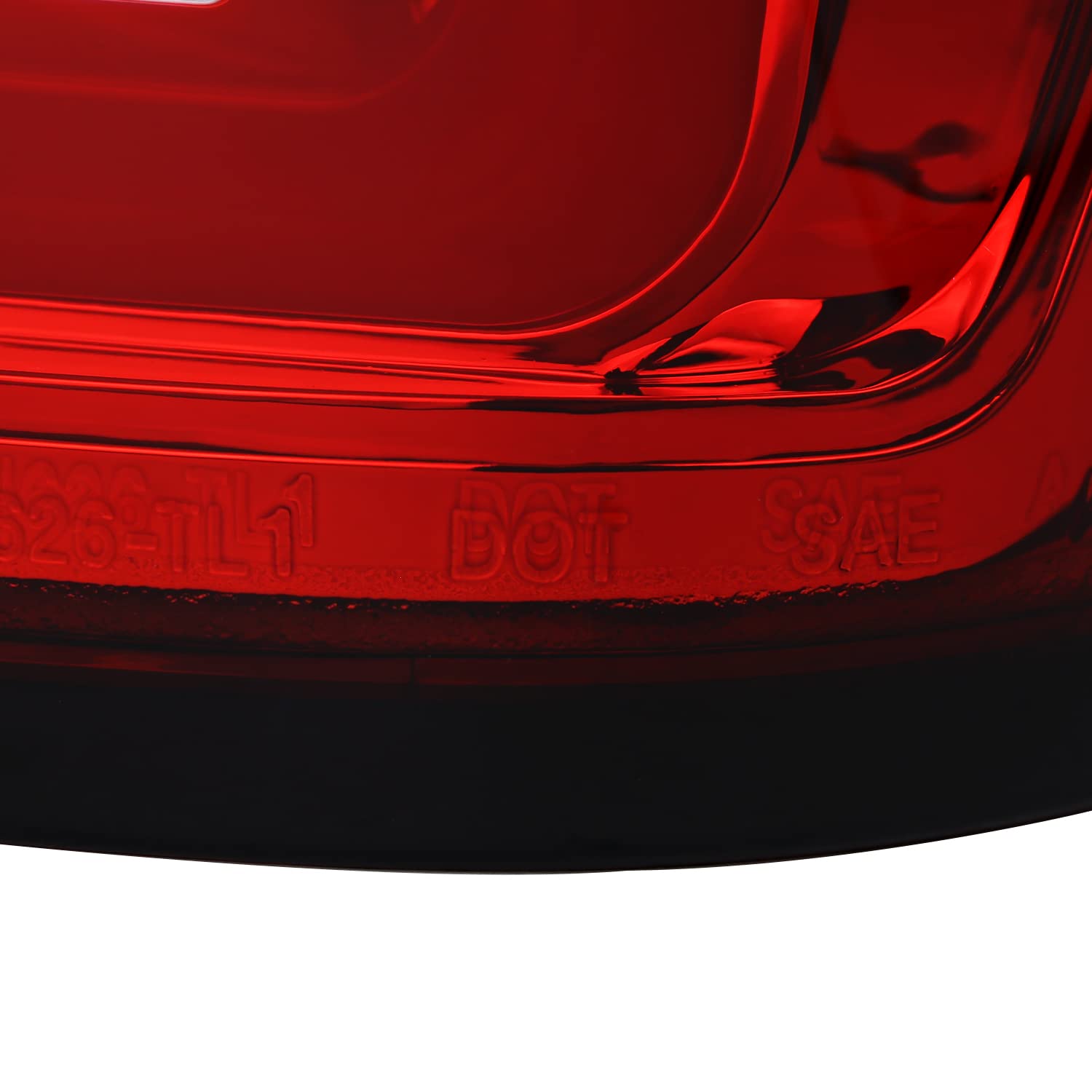 Red LED Tail Lights w/LED Light Bar SPEC-D TUNING Compatible with 2004-2015 Nissan Titan, Left + Right Pair Assembly