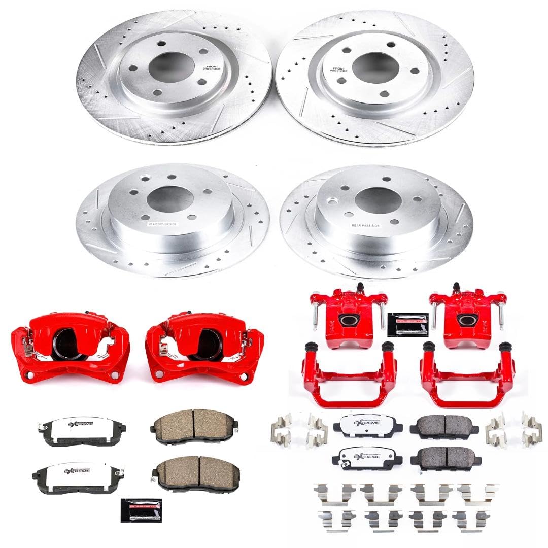 Power Stop Z26 KC7865-26 Front & Rear Brake Kit Nissan For Nissan Altima 2007-2010 [Model Specific]
