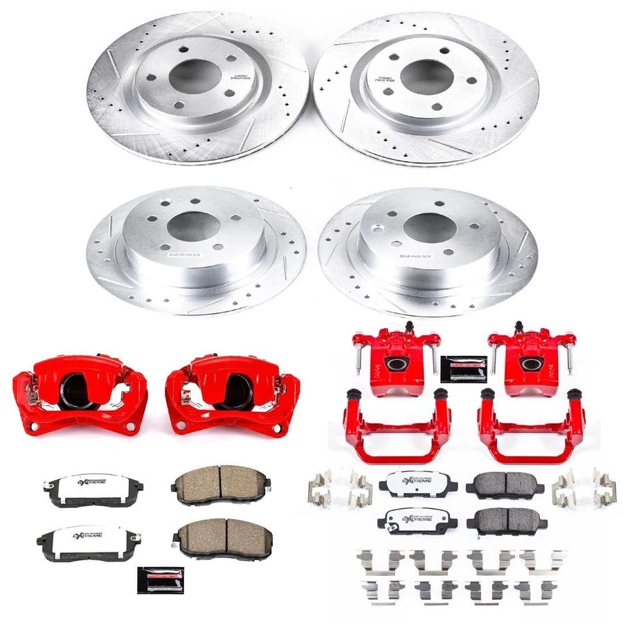Power Stop Z26 KC7865-26 Front & Rear Brake Kit Nissan For Nissan Altima 2007-2010 [Model Specific]