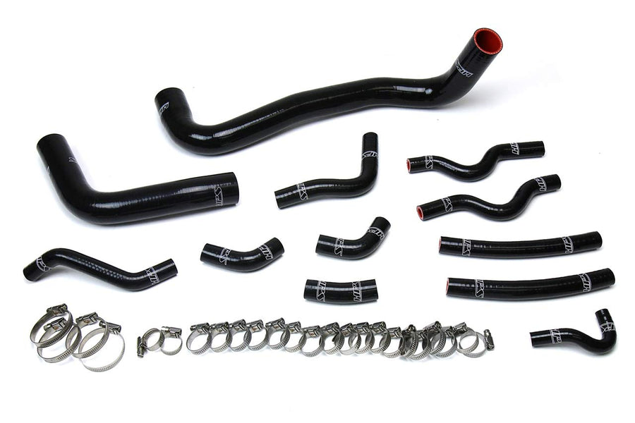 Black HPS 57-1610-BLK Silicone Radiator and Heater Hose Kit Coolant