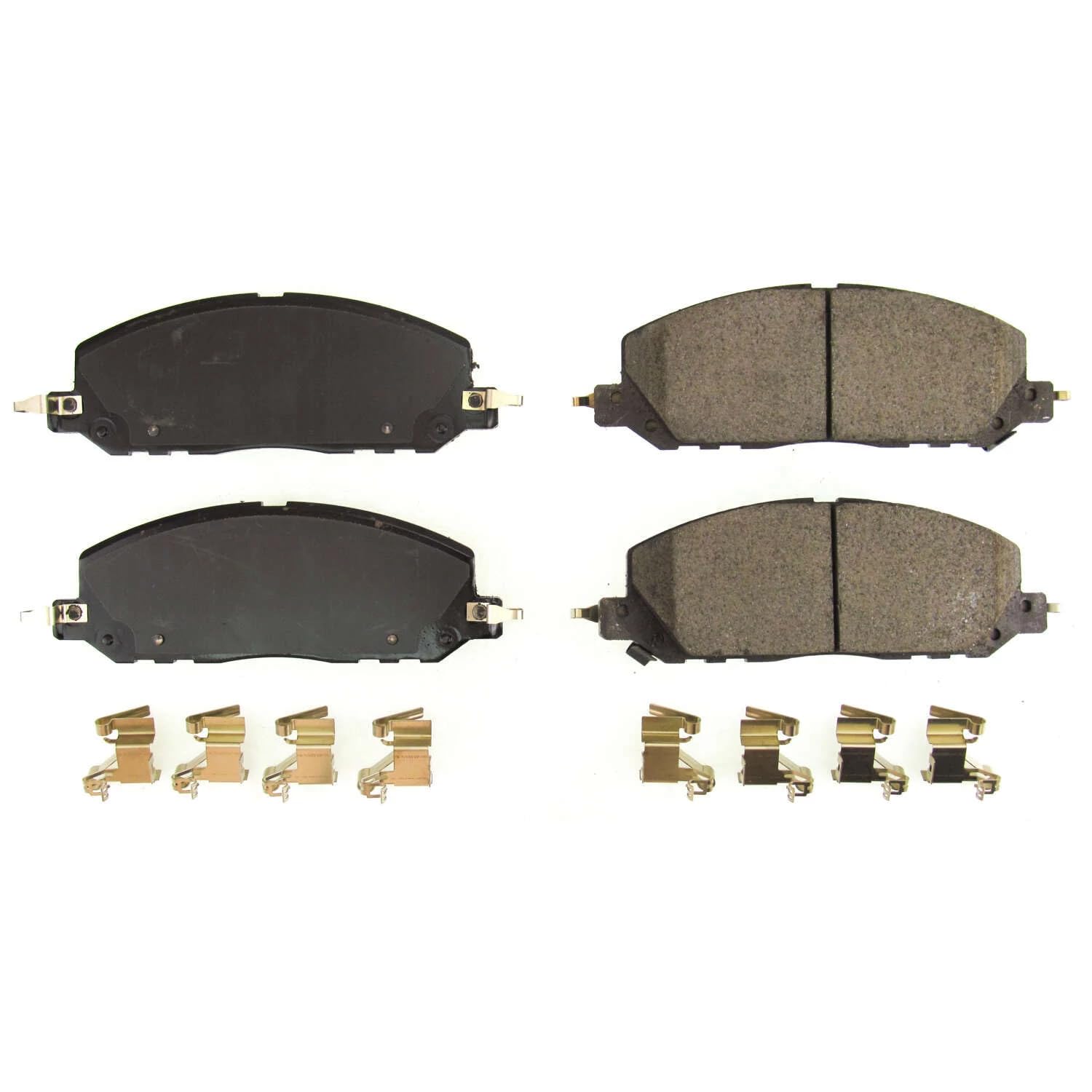 Power Stop Brake Kit Front For Ford Explorer 2020-25 |Police Interceptor Utility 2020-25 |Lincoln Aviator 2020-23 - Ceramic Brake Pads With Installation Hardware, 17-2229