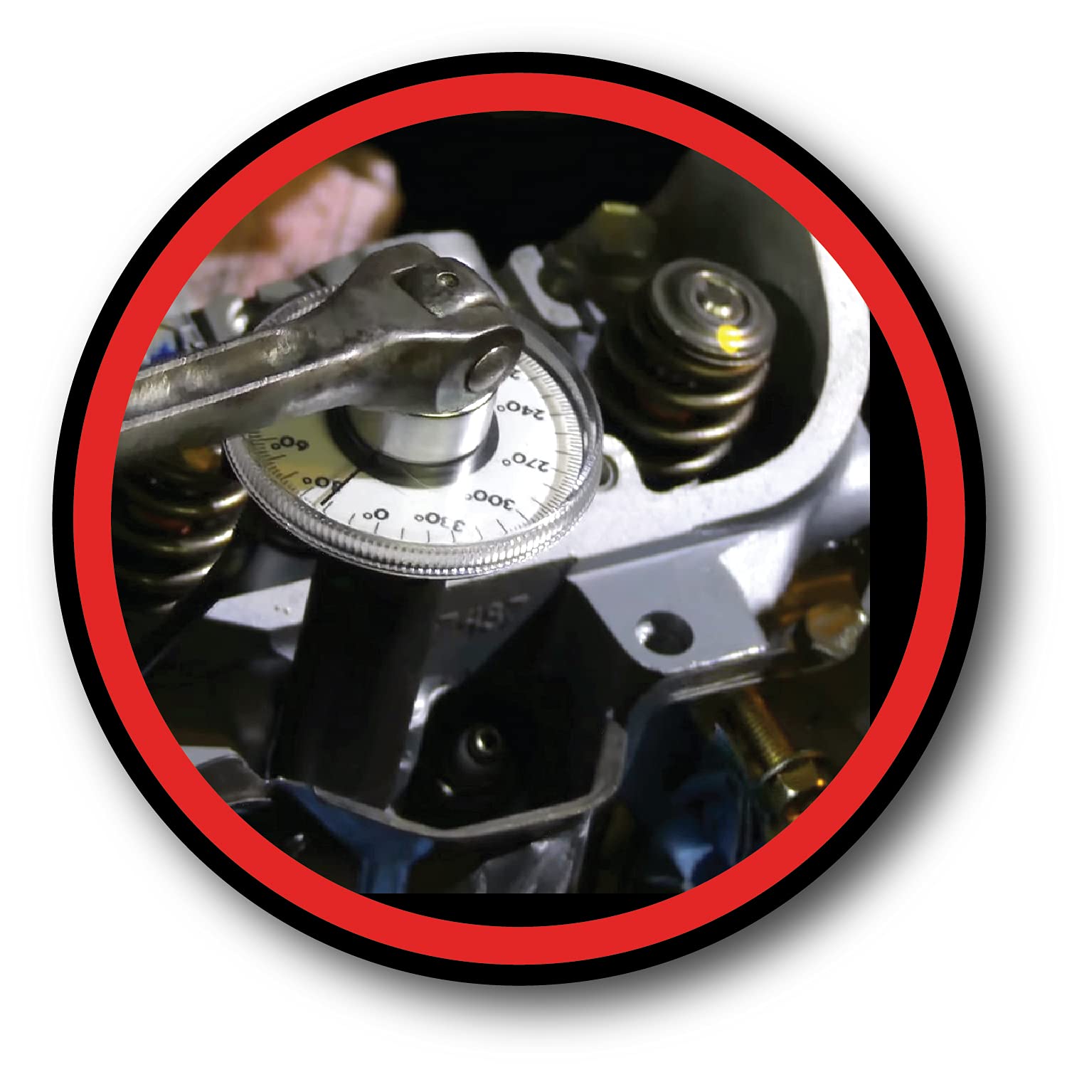 M205 Performance Tool 1/2-Inch Torque Angle Gauge Tool, 360 Degree Angle Scale