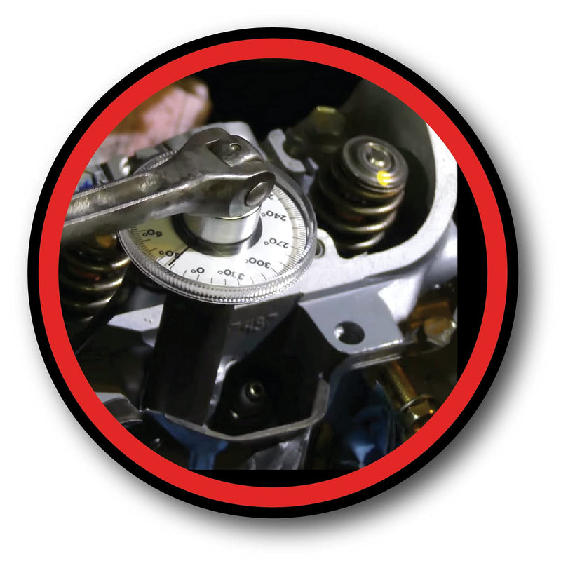 M205 Performance Tool 1/2-Inch Torque Angle Gauge Tool, 360 Degree Angle Scale