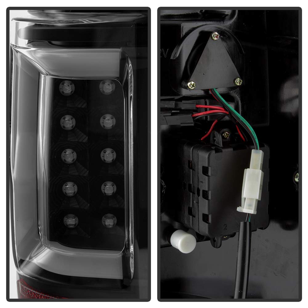 Ford F150 Spyder Auto 5084170 Styleside 04-08 (Not Fit Heritage & SVT) Version 2 Light Bar LED Tail Lights - Black