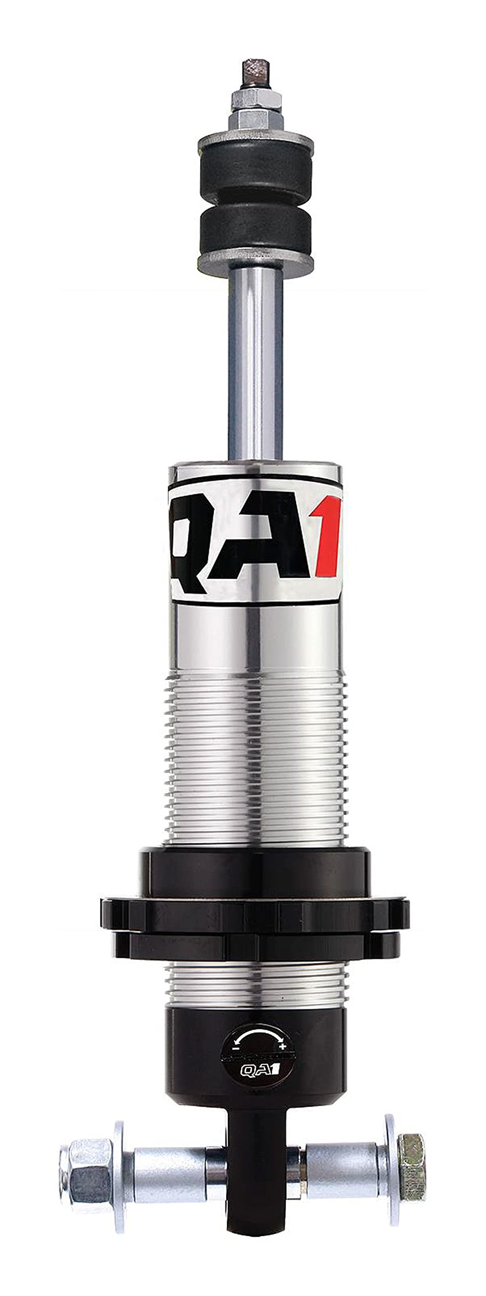 QA1 R-Series Shock, Twintube, 7.625 in Compressed / 11.00 in Extended, 2.00 in OD, Steel, Clear Anodized, Each