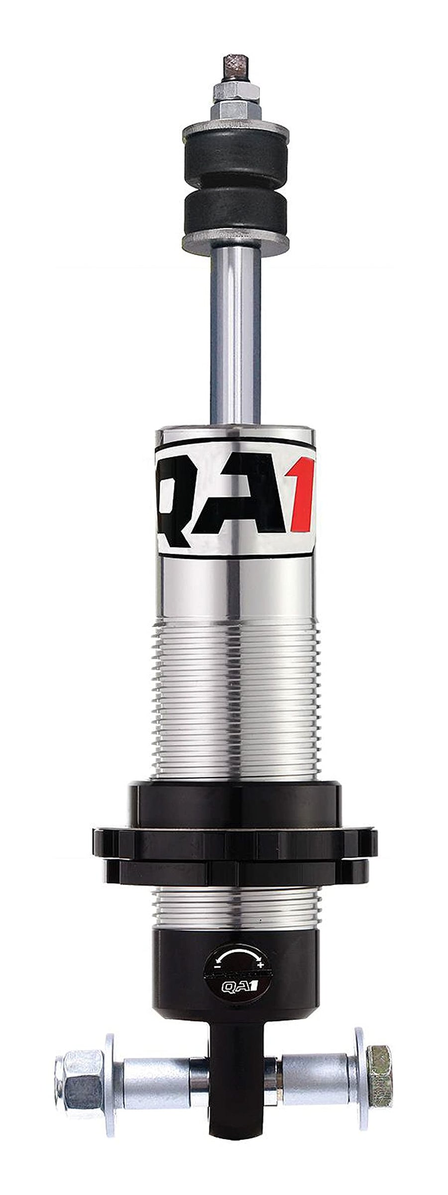 QA1 R-Series Shock, Twintube, 7.625 in Compressed / 11.00 in Extended, 2.00 in OD, Steel, Clear Anodized, Each