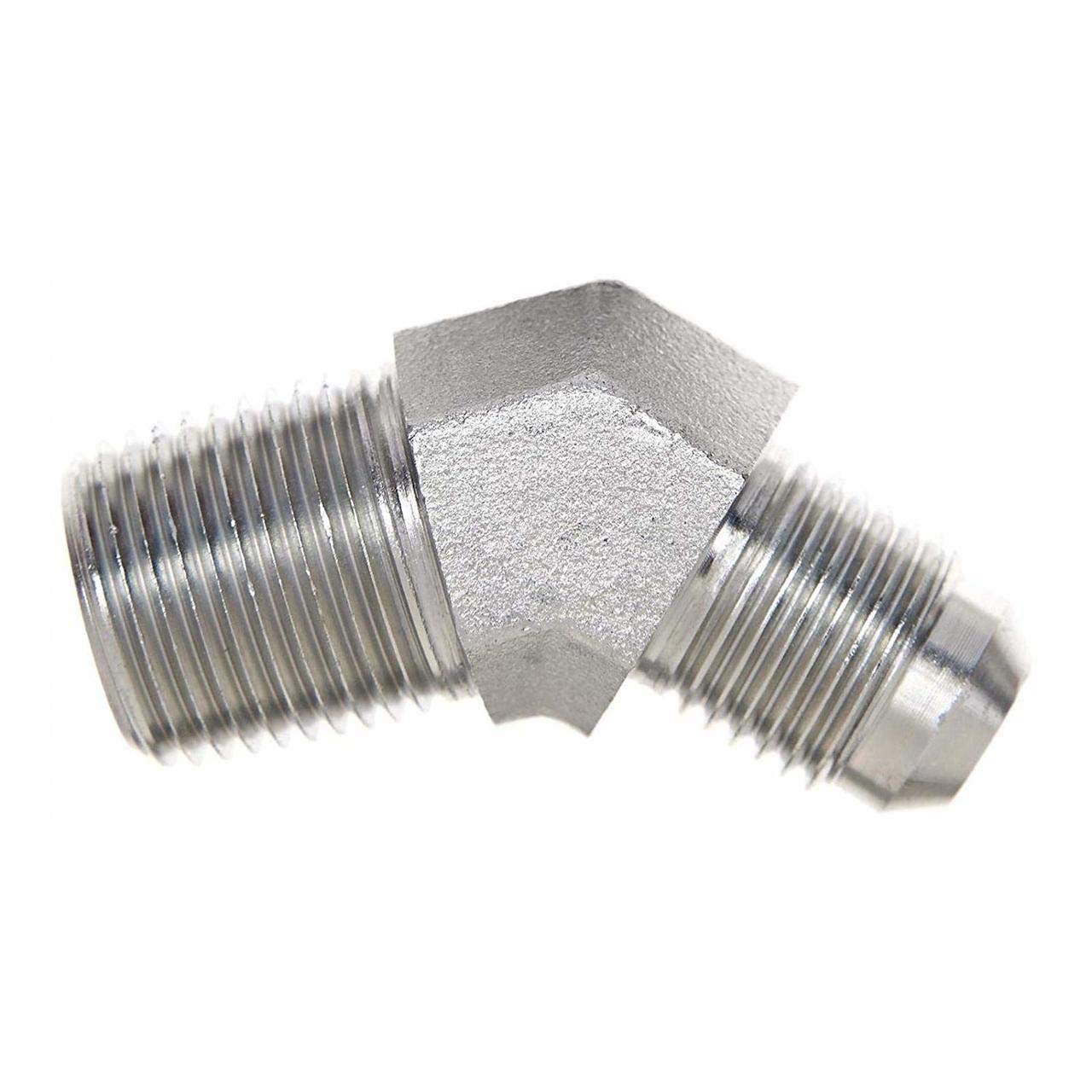 Gates Male Jic 37 Flare to Male Pipe Nptf 45 (SAE to SAE) G60497-0608