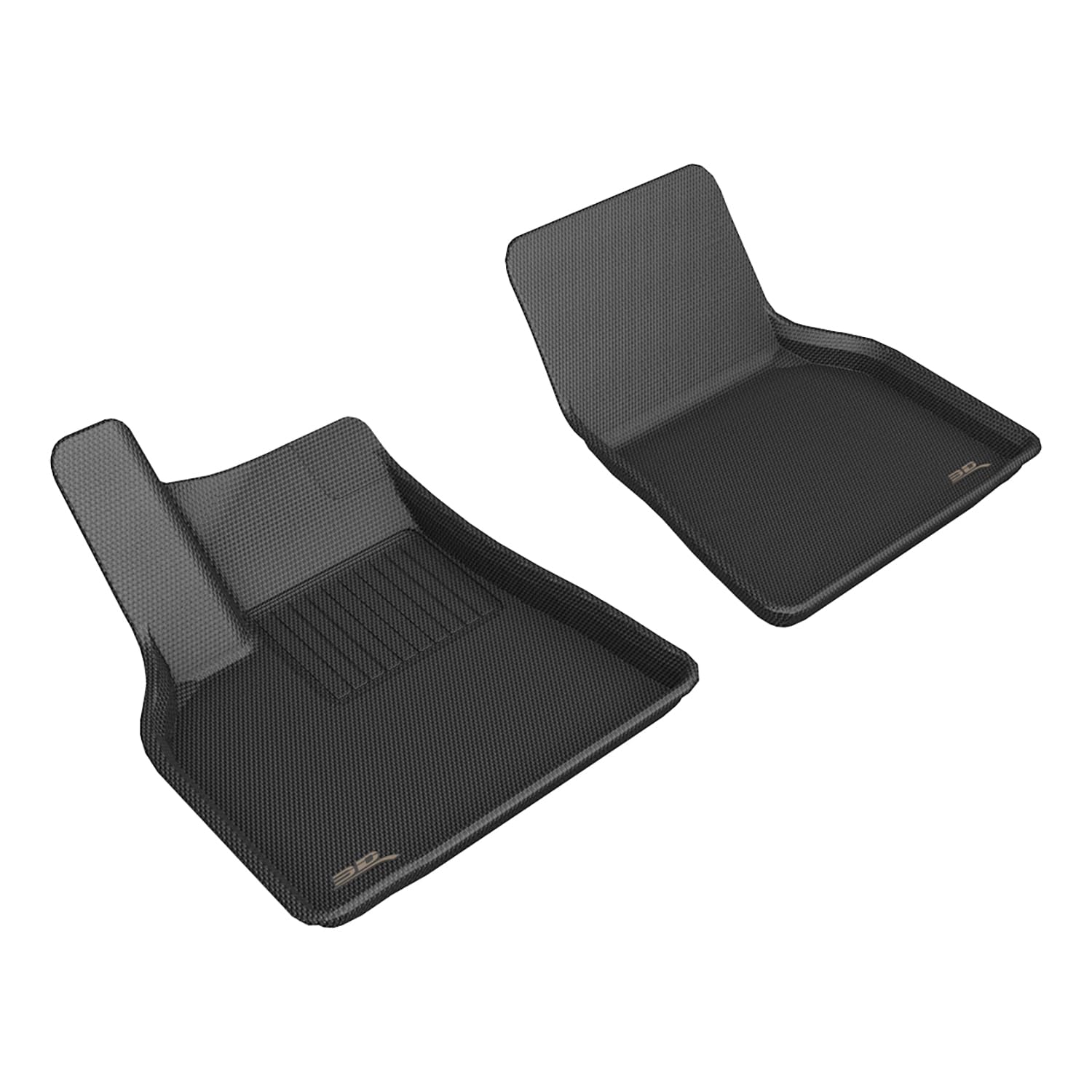 Kagu 3D MAXpider Custom Fit Floor Mat (Black) Compatible with Tesla Model Y 2020 - Front Row
