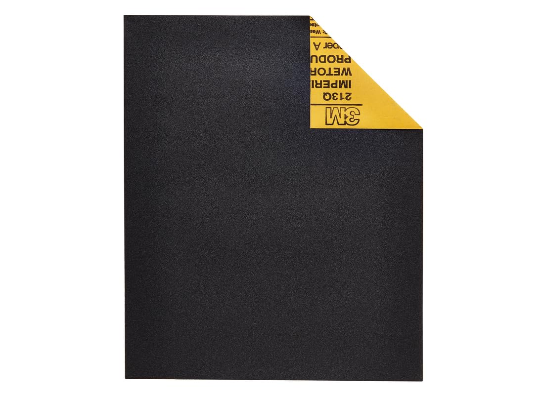 Wetordry Sanding Sheets 3M 99421NA, 9 in x 11 in, 320 grit, 25 Sheets/pk, 10 pks/cs