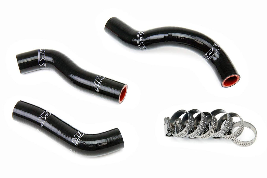 Black HPS 57-1249-BLK Silicone Radiator Coolant Hose Kit