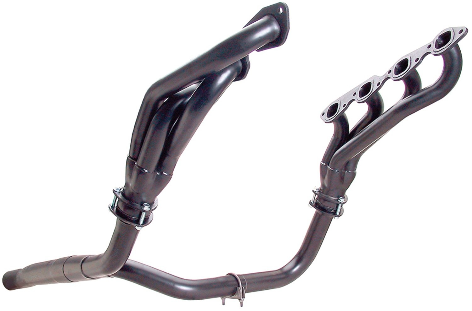 Hedman Hedders Standard Duty 69570 Uncoated Headers Tube Size 1.75 in. Stock Collector Shortie Style Incl. Headers/Gaskets/3 Bolt Adapter/Mtg. Hardware