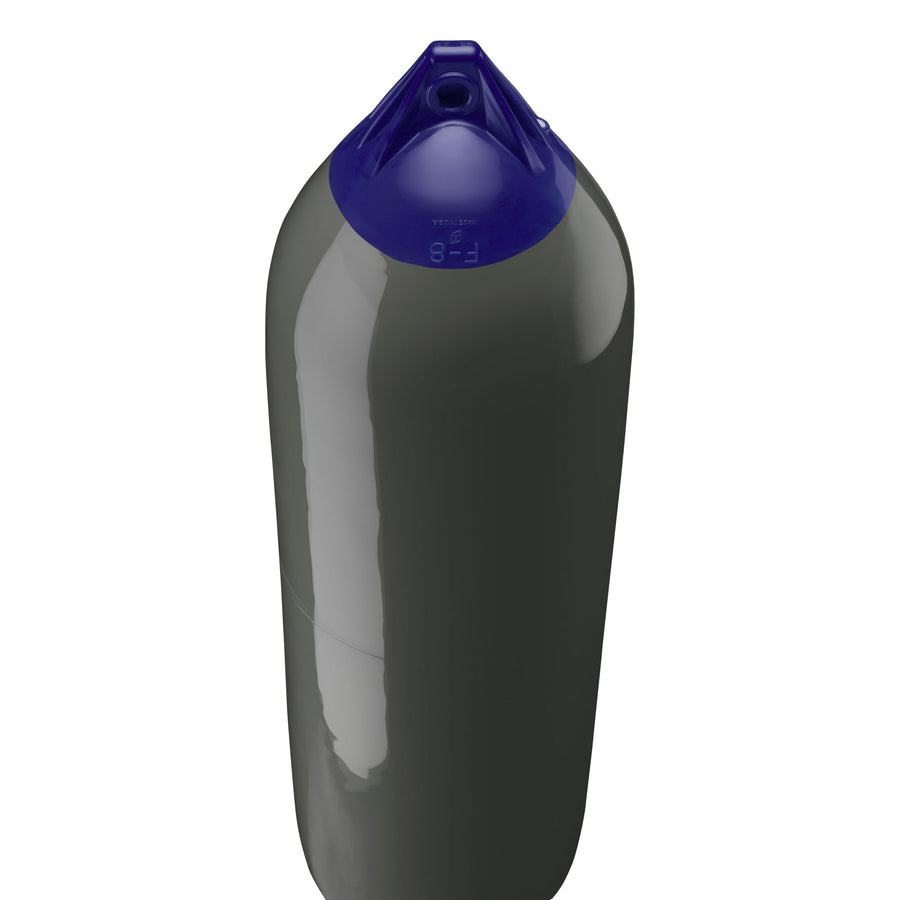 F-8 Standard Polyform Boat Fender Blue Ropehold - Graphite