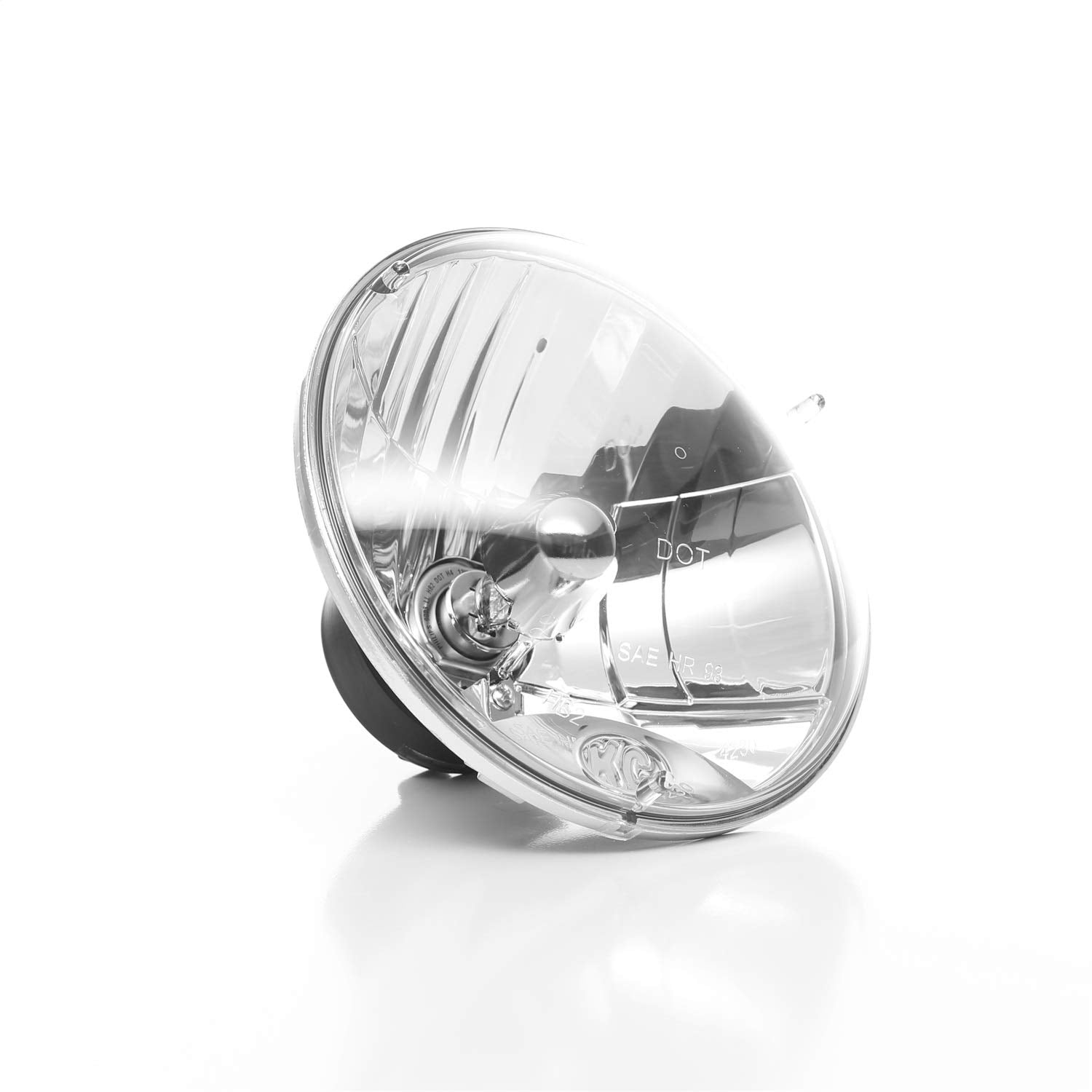 7" Round KC HiLiTES 4230 H4 DOT Headlight - Single Light 55/60w