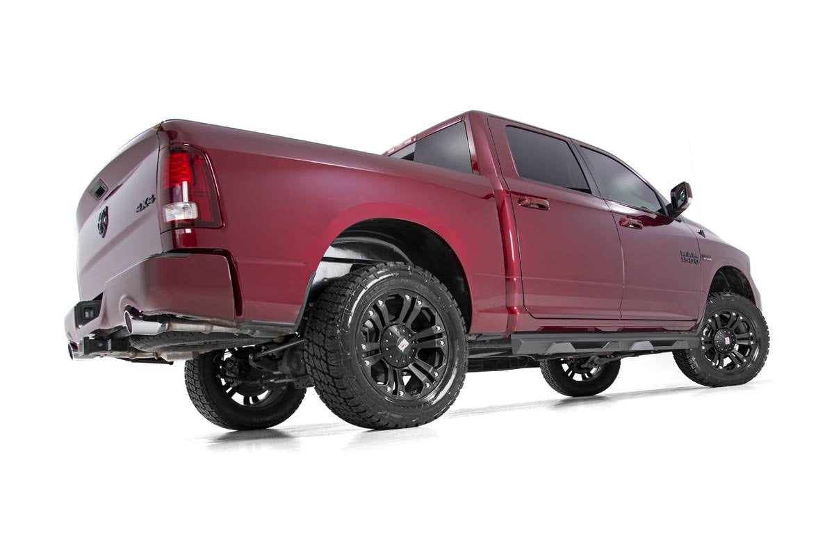 3" Rough Country Suspension Lift Kit with Strut Spacers & N3 Rear Shocks for Ram 1500 4WD (2012-2018) - Silver Upper Control Arms