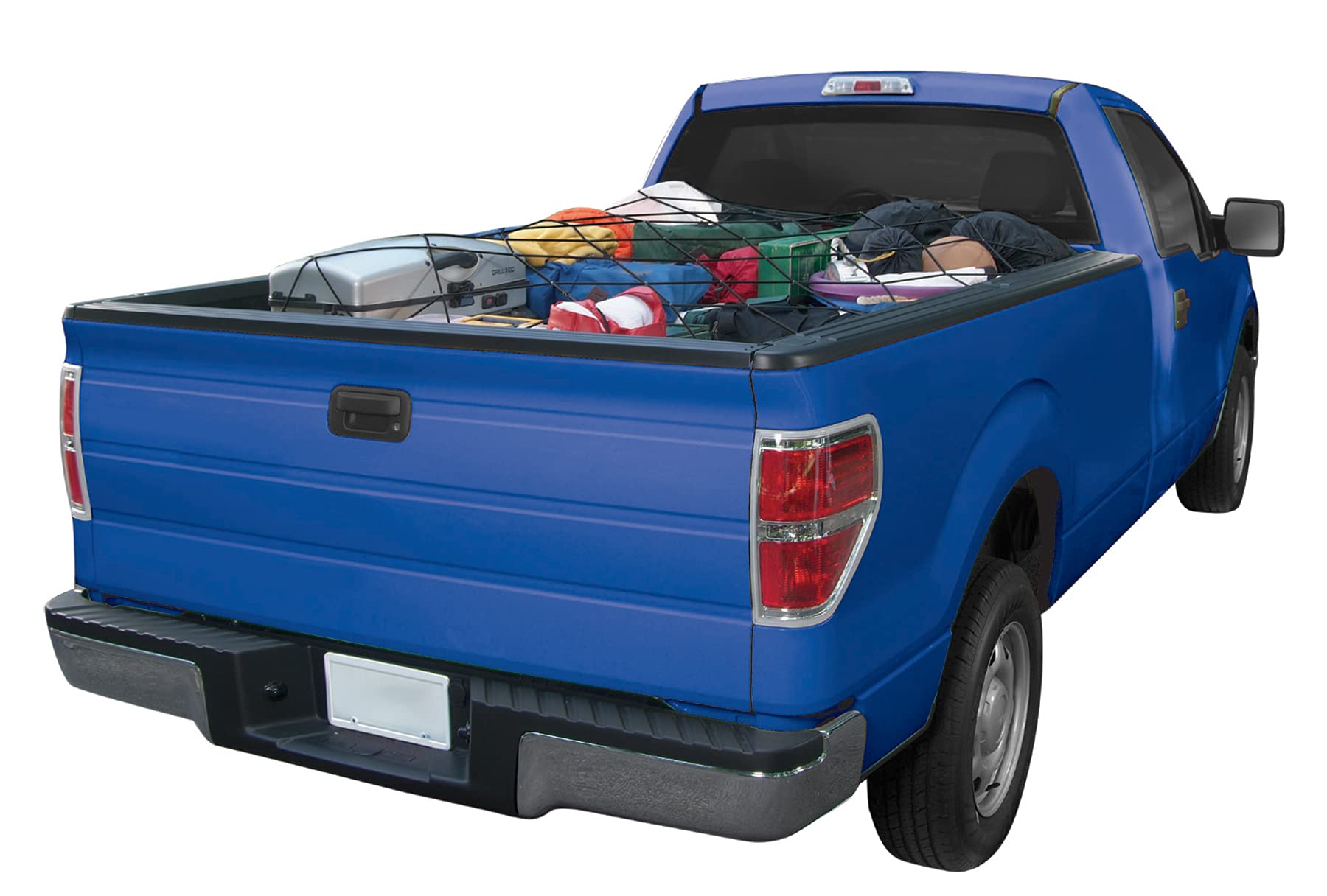 60-Inch X 78-Inch Performance Tool W1829 Cargo Net - Heavy Duty Truck Bed Bungee Net with 12 Steel Hooks for Securing and Stabilizing Loads