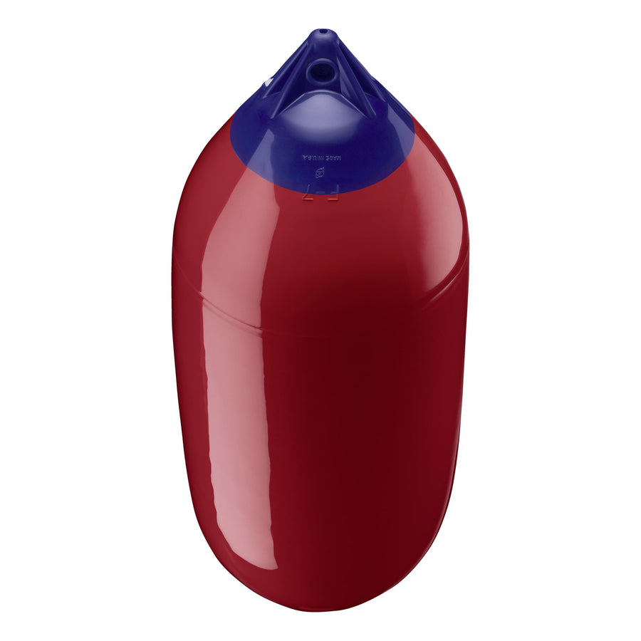 Polyform F-7 Boat Fender F-Series Standard Blue Ropehold - Burgundy