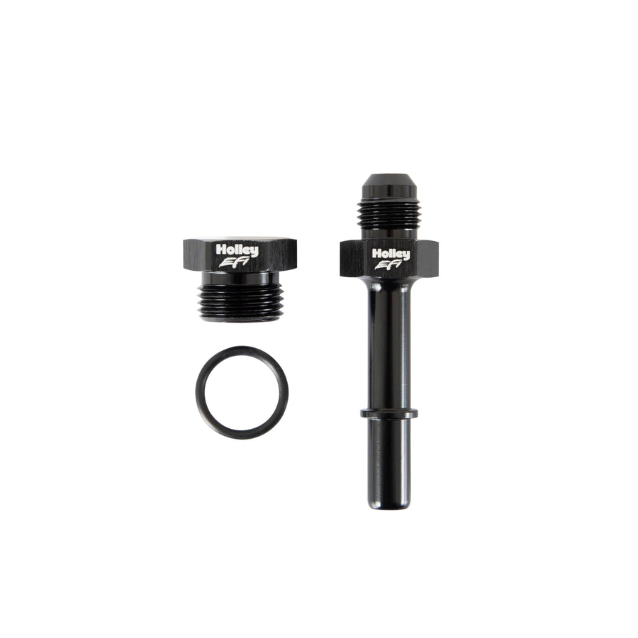 Fuel Rail Adapter Holley EFI -6AN to Quick Connect Fitting