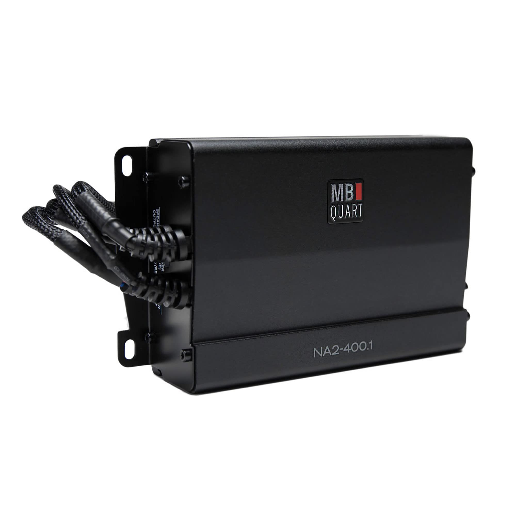 Tuned Dual MB Quart 8 Inch Subwoofer System Compatible with Jeep Gladiator, Wiring, Enclosure, and 400 Watt Amplifier, MBQJT-SUBA-1