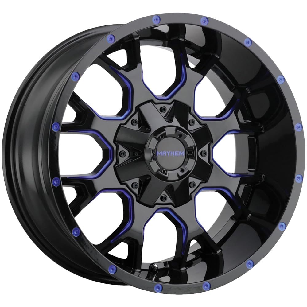 Warrior Mayhem 8015-2952BTB 8015 Black W/Prism Blue 20X9 5-127/5-139.7 0mm 87mm