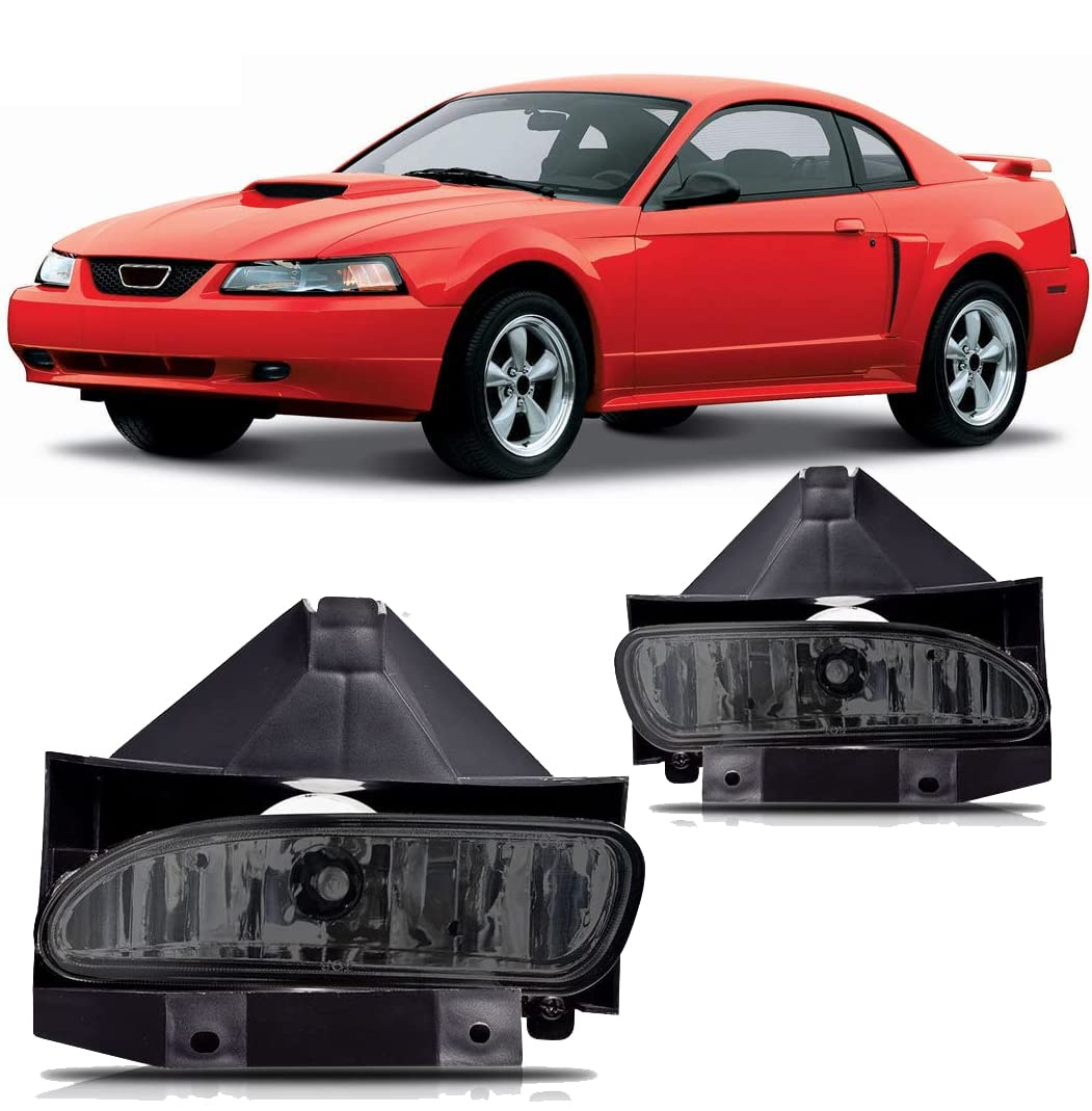 Winjet Driving Fog Lights Compatible with [1999 2000 2001 2002 2003 2004 Ford Mustang GT]