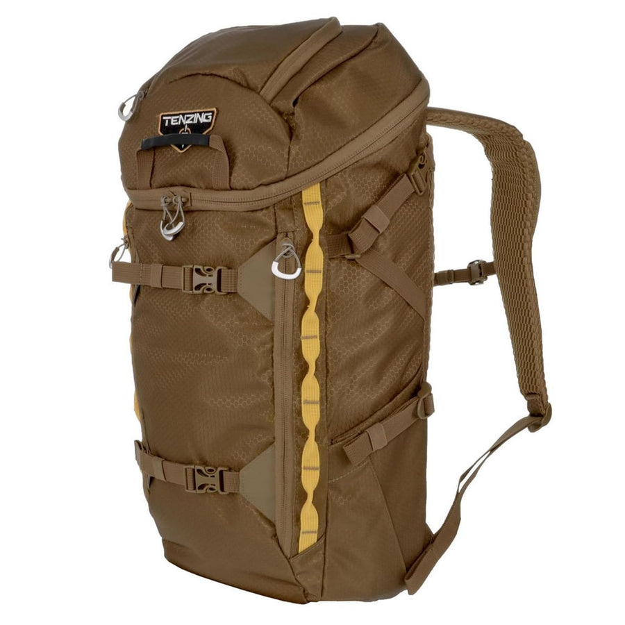 Whitetail Day Pack TENZING 1500, Buckskin Tan Ultra-Durable Hunting Backpack with 4 Compartments & 10 Organizational Pockets Camo Backpack for Hunting Gear and Equipment