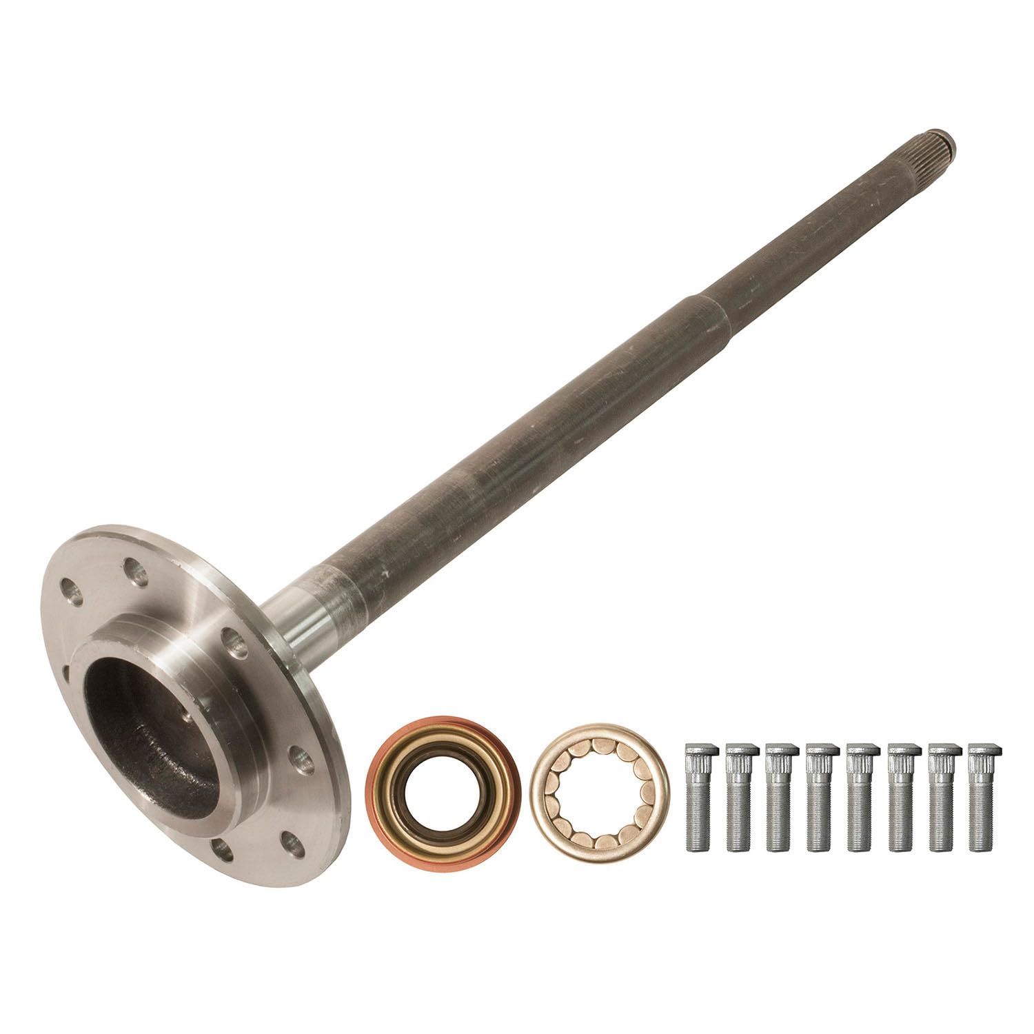 EXCel Axle Shaft Assembly Drive For GM 10.5" (14 Bolt); 37.5625" Overall Length; 8 X 6.5 Lug Pattern; 30 Spline; Includes Bearing, Seal And Studs