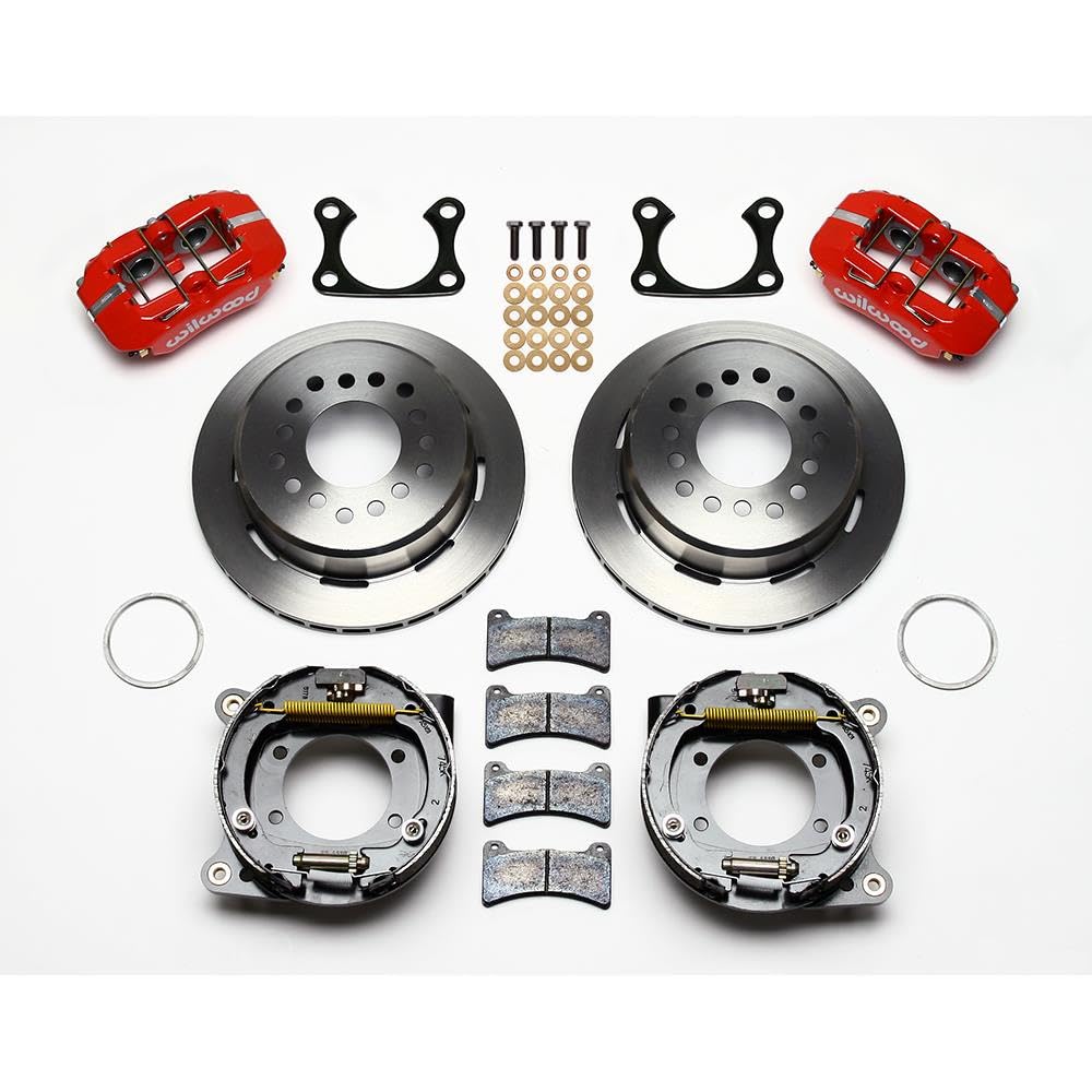 140-11387-R WILWOOD FDP-LP 11.00" P-Brake Kit - Red Big Ford 2.36" Offset