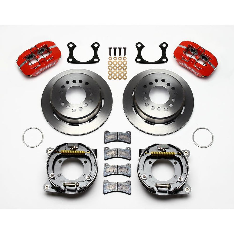 140-11387-R WILWOOD FDP-LP 11.00" P-Brake Kit - Red Big Ford 2.36" Offset