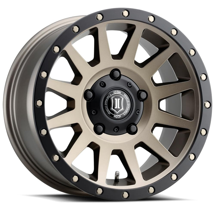 17 x 8.5/5 x 150 ICON Alloys Compression, Bronze, 25mm Offset, 5.75" BS, 2017855557BR