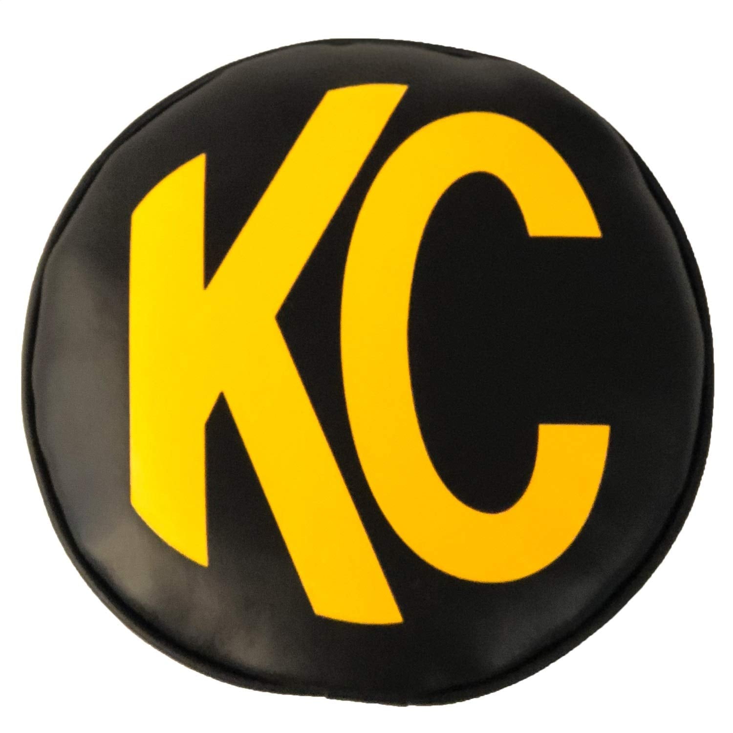 KC HiLiTES 8" Round Black with Yellow KC Soft Light Covers - Pair 5802