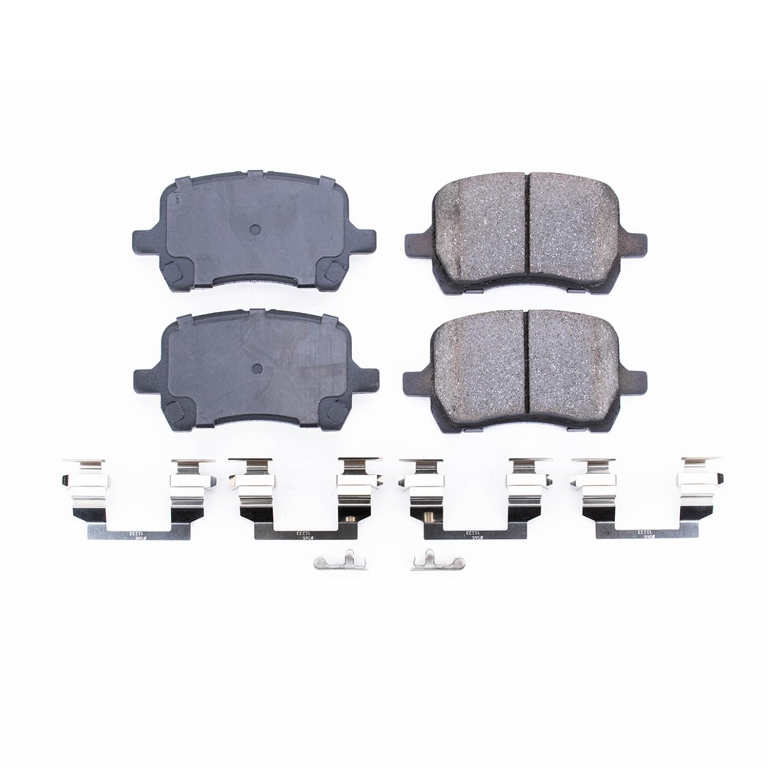 Power Stop Front Brake Kit For Chevrolet Cobalt 2007 |HHR 2006-07 |Malibu 2007-12 |Pontiac G5 2009 |Aura Saturn 2009 - Ceramic Brake Pads With Installation Hardware, 17-1160