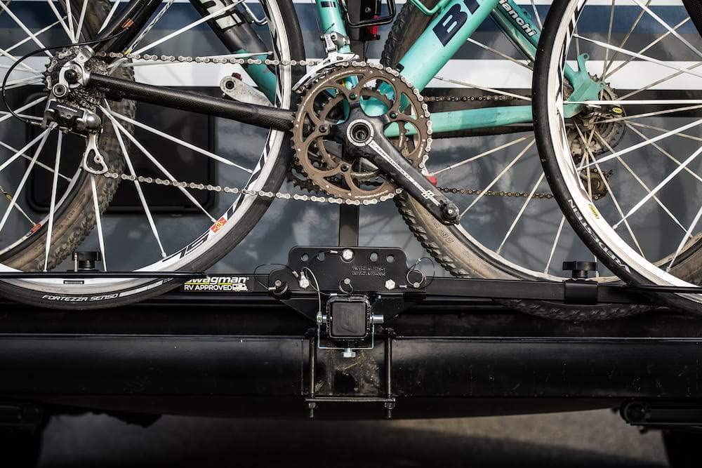 Bicycle Carrier Swagman TRAVELER XC2 RV Approved Hitch Mount Bike Rack , Black