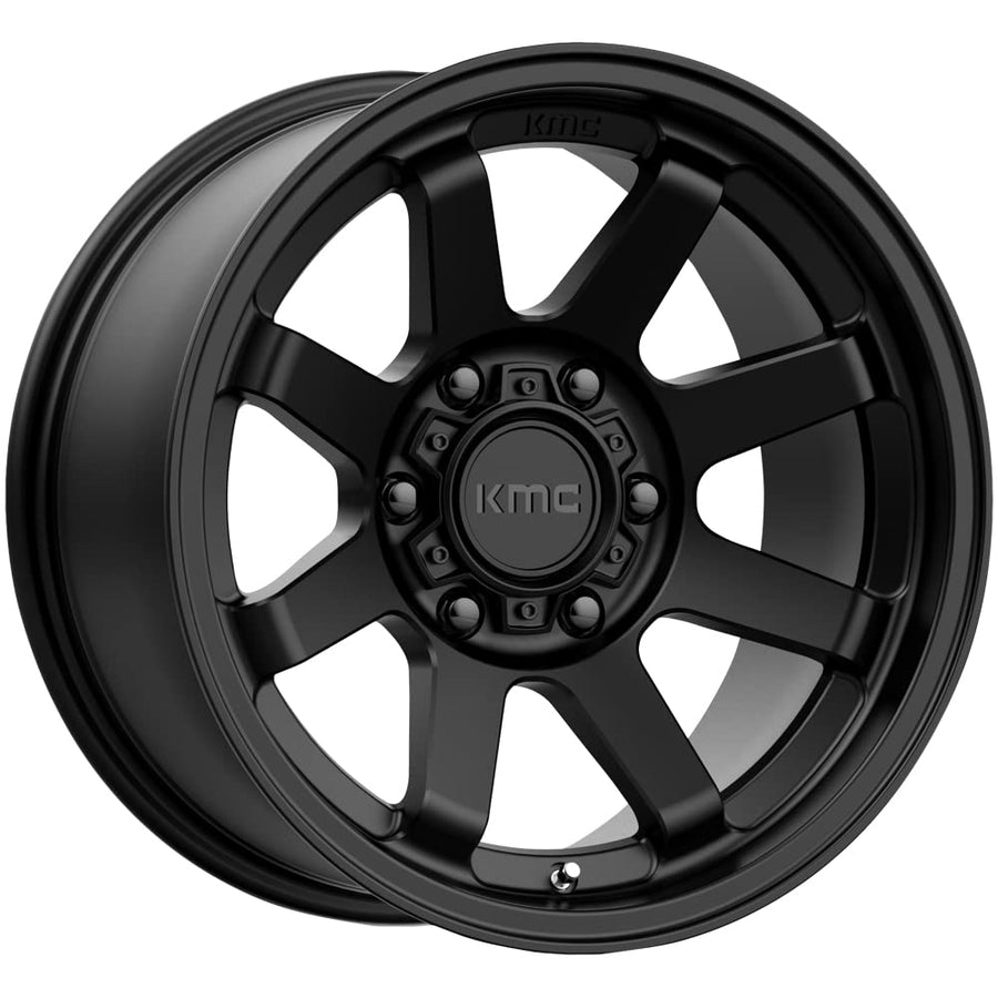 KMC Wheels KM723 Satin Black Trail Wheel with Aluminum (17 x 9. inches /6 x 139 mm, -12 mm Offset)
